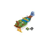 TOTAL Monster Trucks Wreckin' Raceway Playset with Monster Trucks Bigfoot & Gunkster for Head-To-Head Competition, Toy for Kids 3 Years Old & OIder