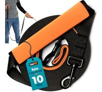 Total Pet 10m Training Lead for Dogs & Puppy - Long Line Leash With Control Handle For Recall/Obedience Training
