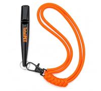 Total Pet Dog Training Whistle with Lanyard - Professional Recall Whistle for Dogs and Puppies - Adjustable Frequency for Clear Distance Control, Black