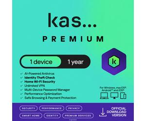 Total Premium 2026 | 1 Device | 1 Year | AI Powered Anti-Virus | Safe Incl VPN