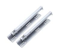 Total Pull-Out Der Guide, 2-Sect Steel Ball Bearing Track, Hidden -in Base, Cold Laminated Material for Smooth, Ideal for Cabinet STO Soluts