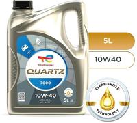Volkswagen Engine Oil Total Quartz 7000 10W-40 5L 5 Litre + 5L SCREENWASH TAB
