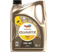 TotalEnergies QUARTZ INEO C3 5W40 Advanced Synthetic Motor Oil - Low SAPS Technology, ACEA C3, API CF/SN - 5L