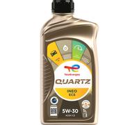 TotalEnergies Quartz INEO ECS 5W30 Engine Oil - ACEA C2 - Low SAPS - Age-Resistance Technology - Fuel Economy Formula - Advanced Synthetic Motor Oil Lubricant - 1L