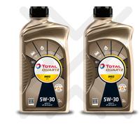 Total Quartz Ineo MC3 5W30 C3 Car Engine Oil Low Saps 2L 2 Litres (2 X 1L)