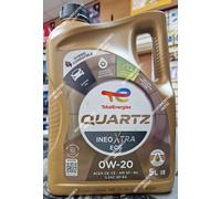 Total Quartz Synthetic Engine Motor Oil Ineo Xtra EC6 Performance 0W20 C5 C6 5L