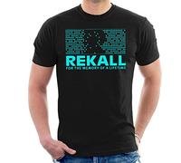 Total Recall Rekall for The Memory of A Lifetime Men's T-Shirt Black