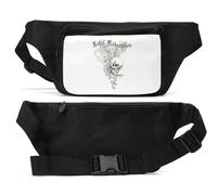 Total Redemption Save Your Soul Skull Angel Unisex Waist Bag Black