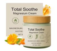 Total Relief Magnesium Cream,Fast-Absorbing Non-Greasy Magnesium Cream with Arnica & MSM,Arnica Balm for Restless Legs Hands Knee Joints