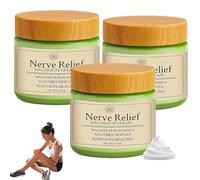Total Relief Magnesium Cream for Nerve Relief with MSM & Arnica - Soothing Topical Support for Neuropathy & Muscle Relaxation - 3 Pack Family Savings (5.28oz Total)