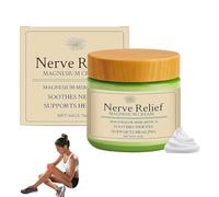 Total Relief Magnesium Cream for Nerve Relief with MSM & Arnica - Soothing Topical Support for Neuropathy Discomfort, Muscle Relaxation & Leg Cramps, 1.76oz