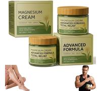 Total Relief Magnesium Cream - Maximum Strength Nerve Relief with Arnica, MSM & Lemon Extract | Triple Action Formula for Muscle Tension, Joint Support & Deep Relaxation (2 Pack)
