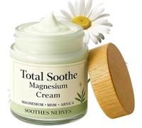 Total Relief Magnesium Cream, Nerve Relief Magnesium Cream - Fast-Absorbing Formula with MSM, Arnica, Mineral Complex | Soothe Knees, Nerves & Discomfort (1Pc)