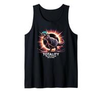 Total Solar 2026 Eclipse August 12 T-Rex Totality Fun Tank Top