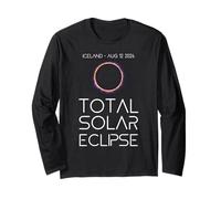 Total Solar 2026 Eclipse Iceland Totality Chaser Science Long Sleeve T-Shirt