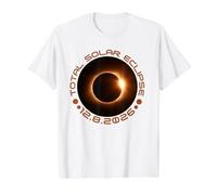 Total Solar Eclipse 12.8.2026 Greenland Iceland Spain Value Graphic T-Shirt, Men, White, M
