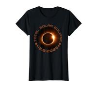 Total Solar Eclipse 12.8.2026 Greenland Iceland Spain Value Graphic T-Shirt, Women, Black, M