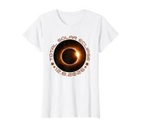 Total Solar Eclipse 12.8.2026 Greenland Iceland Spain Value Graphic T-Shirt, Women, White, M