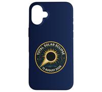 Total Solar Eclipse 12 August 2026 Mission Patch Case for iPhone 16 Plus