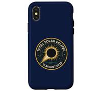 Total Solar Eclipse 12 August 2026 Mission Patch Case for iPhone X/XS