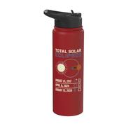 Total Solar Eclipse 2017 2024 2024 Sun Moon Cruise Astronomy Stainless Steel Insulated Water Bottle