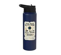 Total Solar Eclipse 2026 Cruise Meet Me Under Totality Stainless Steel Insulated Water Bottle