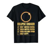 Total Solar Eclipse 2026 Eclipse Chaser List T-Shirt