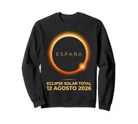 Total Solar Eclipse 2026 Espana Corona Ring Sweatshirt