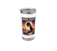 Total Solar Eclipse 2026 Iceland, Totality Black Cat Iceland Stainless Steel Insulated Tumbler