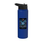 Total Solar Eclipse 2026 Iceland, Totality Chaser Men Women Stainless Steel Insulated Water Bottle