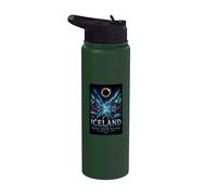Total Solar Eclipse 2026 Iceland, Totality Chaser Men Women Stainless Steel Insulated Water Bottle