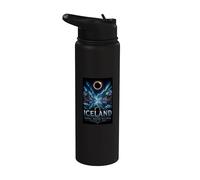 Total Solar Eclipse 2026 Iceland, Totality Chaser Men Women Stainless Steel Insulated Water Bottle