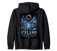 Total Solar Eclipse 2026 Iceland, Totality Chaser Men Women Zip Hoodie