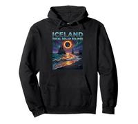 Total Solar Eclipse 2026 Iceland Totality Chaser Science Men Pullover Hoodie