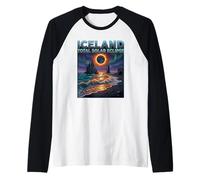 Total Solar Eclipse 2026 Iceland Totality Chaser Science Men Raglan Baseball Tee