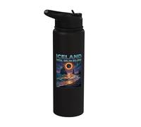Total Solar Eclipse 2026 Iceland Totality Chaser Science Men Stainless Steel Insulated Water Bottle