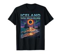 Total Solar Eclipse 2026 Iceland Totality Chaser Science Men T-Shirt