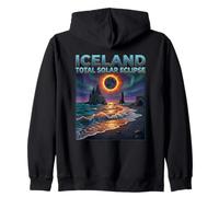 Total Solar Eclipse 2026 Iceland Totality Chaser Science Men Zip Hoodie
