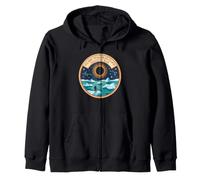 Total Solar Eclipse 2026, Iceland Totality Chaser Science Zip Hoodie