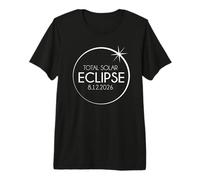 Total Solar Eclipse 2026 Path of Totality Iceland August 12 Premium T-Shirt