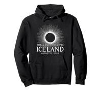 Total Solar Eclipse 2026 Path of Totality Iceland August 12 Pullover Hoodie