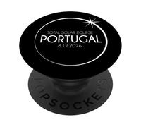 Total Solar Eclipse 2026 Path of Totality Portugal Aug 12 PopSockets Adhesive PopGrip