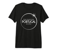 Total Solar Eclipse 2026 Path of Totality Portugal Aug 12 Premium T-Shirt