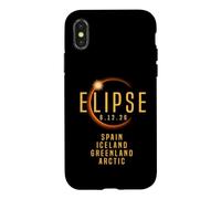 Total Solar Eclipse 2026 Spain Greenland Iceland Arctic Case for iPhone X/XS