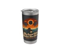 Total Solar Eclipse 2026 Spain Mallorca Stainless Steel Insulated Tumbler
