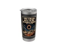 Total Solar Eclipse 2026 Spain Mallorca Stainless Steel Insulated Tumbler