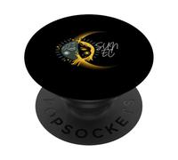 Total Solar Eclipse Ancient Sun Ec PopSockets Adhesive PopGrip