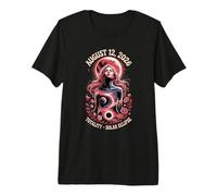 Total Solar Eclipse Aug 12 2026 Art Premium T-Shirt