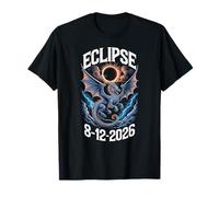 Total Solar Eclipse Aug 12 2026 Dragon T-Shirt