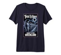 Total Solar Eclipse Aug 12 2026 Greenland Premium T-Shirt